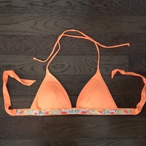VS orange bikini top